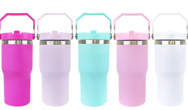 20oz Flip Top/Top Handle Tumbler