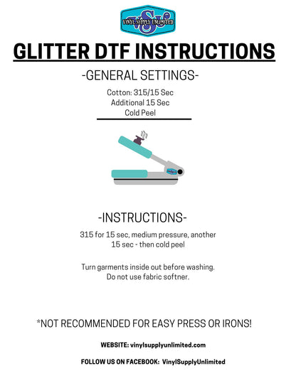 Build your own DTF Gangsheet *[GLITTER]*